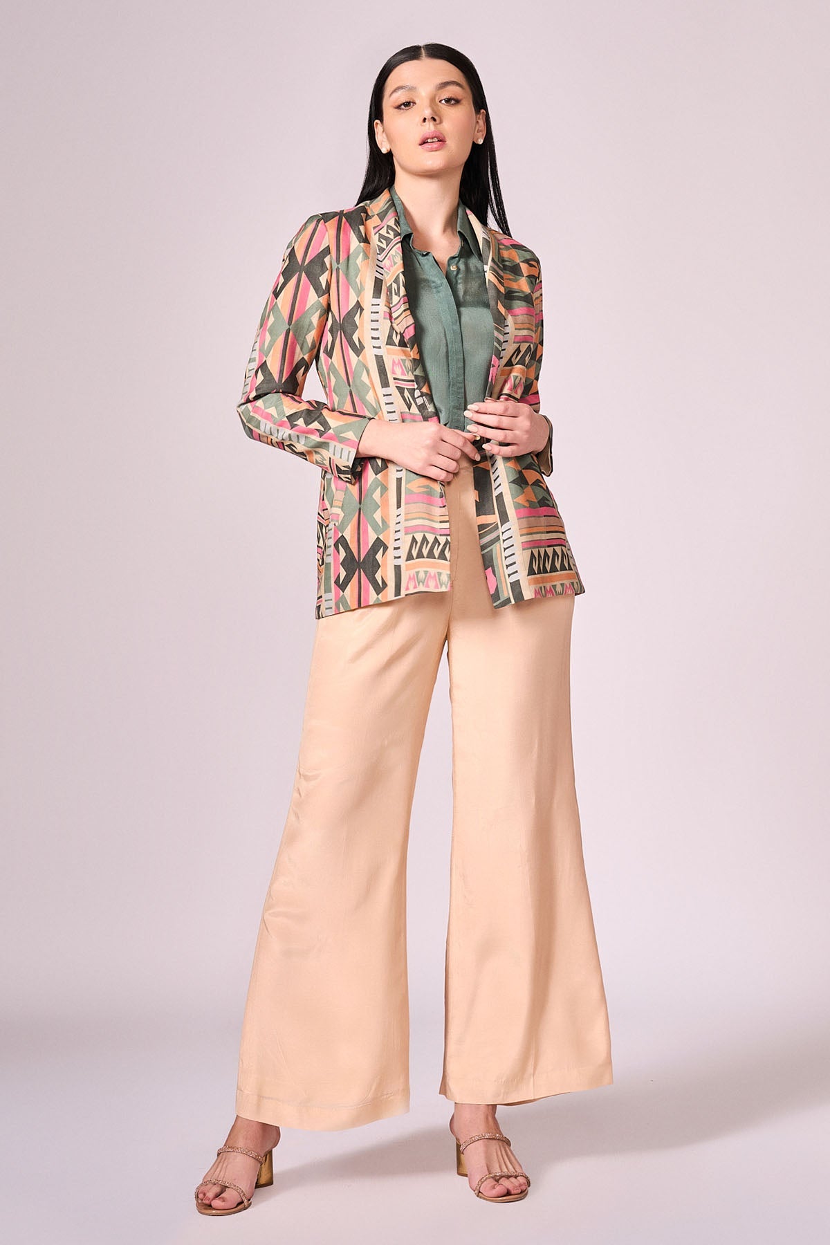 Buy Multicolor Viscose Print Jacket by Koswi for women online at ScrollnShops